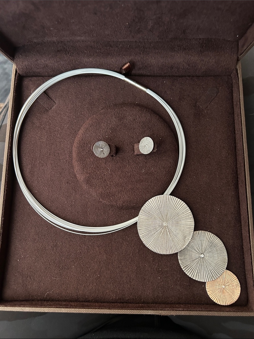 Jorge Revilla Alhambra 925 necklace and earring set